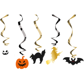 Hangdecoratie Halloween Karakters - Halloween BoOo! - 5 stuks