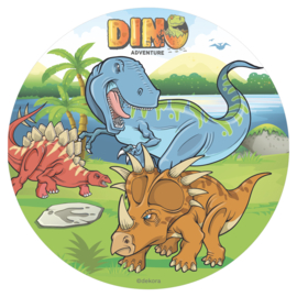 Dinosaurus ouwel taart decoratie ø 20 cm.