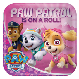 Paw Patrol Pink bordjes FSC 23 cm. 8 st.