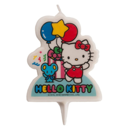 Hello Kitty taart kaars 2D 7 cm.
