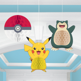 Pokémon honeycomb decoratie Thunder (3st.)