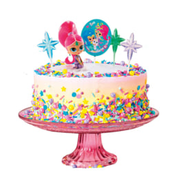 Shimmer and Shine taart en cupcakes