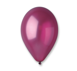 Ballon metallic bordeaux ø 30 cm. 10 st.