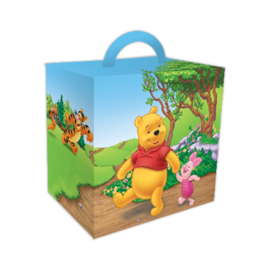 Disney Winnie de Poeh traktatie doosje 14 x 10 x 14 cm.