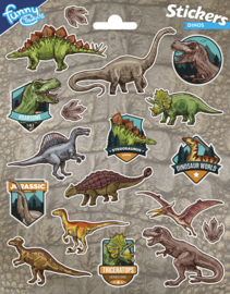 Dinosaurus stickers 20 x 15 cm.
