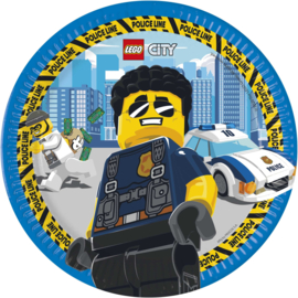 Lego City Politie bordjes FSC ø 23 cm. 8 st.