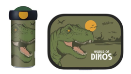 Dinosaurus Mepal lunch set World of Dinos (lunchbox + schoolbeker)