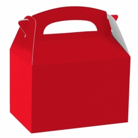 Party box rood 12 x 10 x 15 cm.