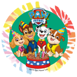 Paw Patrol ouwel taart decoratie Birthday Party ø 14,5 cm.