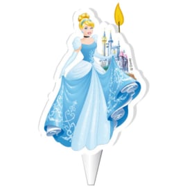 Disney Princess Assepoester 2D verjaardag taart kaars 7,5 cm.