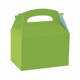 Party box lime groen 12 x 10 x 15 cm.