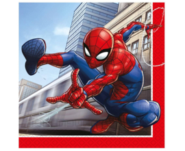 Spiderman servetten Crime Fighter 33 x 33 cm. 20 st.