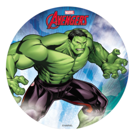 Avengers Hulk ouwel taart decoratie ø 20 cm.