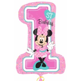 Disney Minnie Mouse 1st Birthday folieballon XL