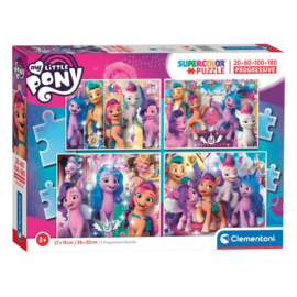My Little Pony 4in1 puzzel 20 - 60 - 100 - 180 stukjes
