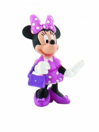 Disney Minnie Mouse met handtas taart topper decoratie 7,2 cm.