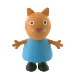 Peppa Pig Candy Kat taart topper decoratie 6 cm.