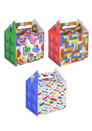 Lego Block Party traktatie doosje p/stuk 14 x 12 x 9 cm.