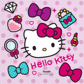 Hello Kitty servetten Fashion Stylish 33 x 33 cm. 20 st.