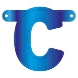 Banner letter C blauw