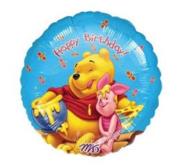 Disney Winnie de Poeh happy birthday folieballon Honey ø 45 cm.