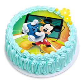 Mickey Mouse taart en cupcakes