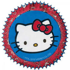 Hello Kitty cupcake vormpjes 50 st.