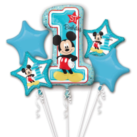 Disney Mickey Mouse 1st Birthday folieballonnen boeket 5-delig