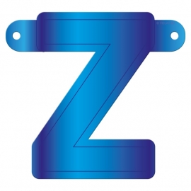 Banner letter Z blauw