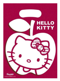 Hello Kitty uitdeel zakjes Apple 6 st.