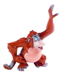 Disney Jungle Book King Louie taart topper decoratie 8,3 cm.