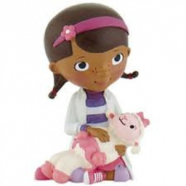 Disney Doc McStuffins met Lambie taart topper decoratie 6,4 cm.