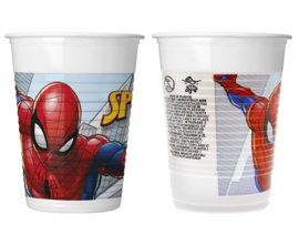 Spiderman bekertjes Crime Fighter 200 ml. 8 st.