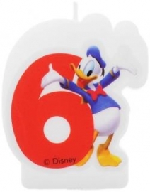 Disney Donald Duck 6e verjaardag taart kaars