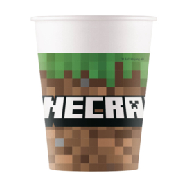 Minecraft bekertjes FSC 200 ml. 8 st.