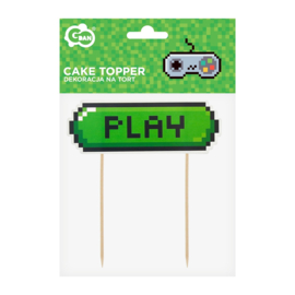 Game On taarttopper 15 cm