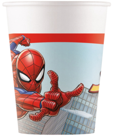 Spiderman bekertjes Crime Fighter FSC 200 ml. 8 st.