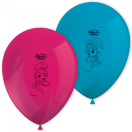 Shimmer and Shine ballonnen glitter friends ø 28 cm. 8 st.