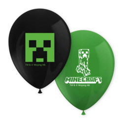 Minecraft ballonnen 28 cm (8 st.)