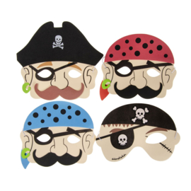 Piraten foam masker p/stuk