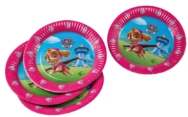 Paw Patrol Skye bordjes party ø 23 cm. 6 st.