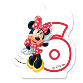 Disney Minnie Mouse 2D 6e verjaardag taart kaars