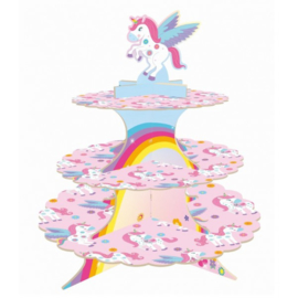 Rainbow Unicorn cupcake standaard