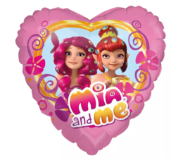 Mia and Me folieballon Mia en Yuko ø 45 cm.