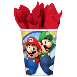 Super Mario Bros bekertjes 250 ml. 8 st.