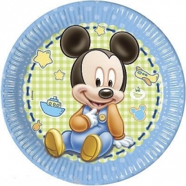 Disney Baby Mickey Mouse bordjes ø 23 cm. 8 st.