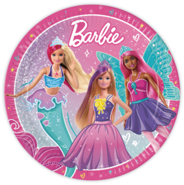 Barbie bordjes Fantasy ø 23 cm. 8 st.