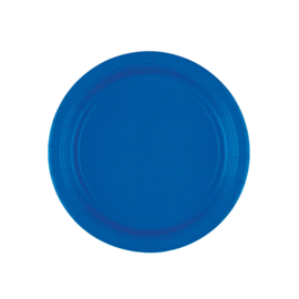 Bright Royal blue wegwerp gebakbordjes ø 17,8 cm. 20 st.