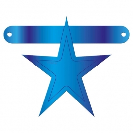 Banner symbool ster blauw