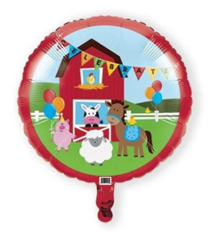 Boerderij folieballon Farmhouse Fun ø 45 cm.